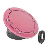 APPEARS NEW - JeCar JK Fuel Filler Cover Gas Cap Aluminum Alloy Gas Tank Door Exterior Accessories for Jeep Wrangler 2007-2018 JK JKU, Pink