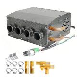 APPEARS NEW - NEW-Evargc 12V Compact Design Hydronic Heater Assembly Mountable Switch 4 Front Vents 3-Speed Fan 80 CFM Airflow 8500 BTU of Heat for Car Truck Boat RV UTV