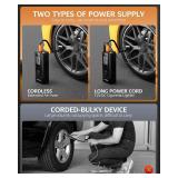 APPEARS NEW - Tire Inflator Portable Air Compressor - 180PSI Air Compressor with Tire Pressure Gauge, 25000mAh & 3X Faster Portable Air Pump for Cars, Bikes & Motorcycle Tires, Balls, Car Accessories