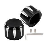 APPEARS NEW - CADUFUELLY Black Front Axle Nut Cover, Wheel Nut Cover, Bolt Locking Cover Replacement for Harley Softail Electra Road Street Glide Sportster 2002-2021(ONLY 1 INCLUDED)