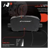 APPEARS NEW - A-Premium Front Ceramic Disc Brake Pads Set Compatible with Select Toyota and Pontiac Models - Corolla, Matrix, Vibe, 2003-2008 L4 1.8L, with Hardware, 4 Pcs