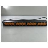 Super Bright Offroad LED Light Bar 20 Single Row, Amber Long Range Spot & Flood Combo Beam for All-Weather Applications, Corrosion & Vibration Resistant, Rugged Die-Cast Aluminum Housing, 1-Pack