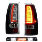 LED 3rd High Mount Brake Light + Tail Lights Kit for Chevy Silverado GMC Sierra 1500/2500 1999-2002, Silverado /Sierra 1500HD 2500HD 2001-2002, Only fit Fleetside" Bedtype