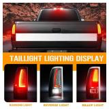 LED 3rd High Mount Brake Light + Tail Lights Kit for Chevy Silverado GMC Sierra 1500/2500 1999-2002, Silverado /Sierra 1500HD 2500HD 2001-2002, Only fit Fleetside" Bedtype