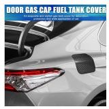 APPEARS NEW - YLYHFKVZN Fuel Tank Cap Carbon Fiber Pattern Pattern Pattern Fuel Tank Cover Door Fit for Gas Filler Cover Replacement Fit for Camry 2018-2020