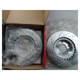 APPEARS NEW - A-Premium 11.81 inch (300mm) Front Vented Disc Brake Rotors Compatible with Select Hyundai and Kia Models - Sonata, Tucson, For Veloster, Forte, Optima, For Sportage, Rondo, Forte Koup, 