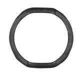 APPEARS NEW - Car Steering Wheel Cover Compatible For Citroen C5X C5 C3/ Aircross/E-Berlingo C4 /Cactus DS 3/ Crossback/Picasso/Interior Accessory(Double D Black D)