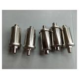 APPEARS NEW - Midline Valve 6J363-5 Steam Radiator Air Vent; Heat Regulator Valve; Straight Mount; 1/4 in. MIP; Chrome Plated Steel (5 Pack)
