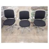 Modern Ergonomic Steelcase Office Chairs - Set of 3