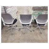 Modern Ergonomic Steelcase Office Chairs - Set of 3