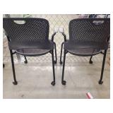Herman Miller Mesh Back Office Chairs with Casters