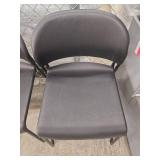 HON Black Modern Stackable Office Chairs