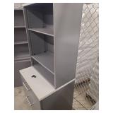 Commercial Office Metal Storage Unit with File Cabinet