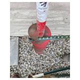 Heavy Duty Red Post Hole Auger