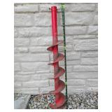 Heavy Duty Red Post Hole Auger