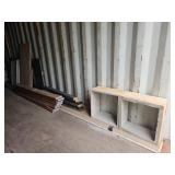 Used Building Materials Lot - Wood Panels and Window