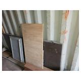 Used Building Materials Lot - Wood Panels and Window