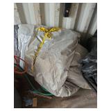 Lot of Various items- Tarp, Stand, Textured Roll
