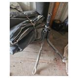 Lot of Various items- Tarp, Stand, Textured Roll