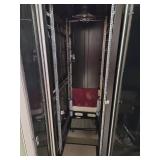 (1) Server Rack Cabinet With Glass Door