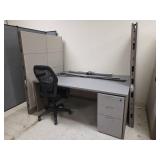 Office Workstation Set with Ergonomic Chair