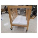 Mobile Wooden Baby Crib
