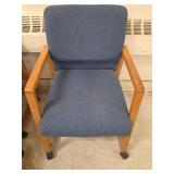 (2) Office Guest Chair with Wheels