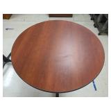 30-inch Round Cherry Wood Bar-Height Table