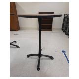 30-inch Round Cherry Wood Bar-Height Table