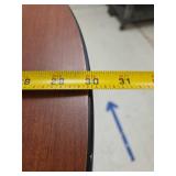 30-inch Round Cherry Wood Bar-Height Table