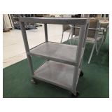 Industrial Mobile Equipment Rack with 3 Shelves