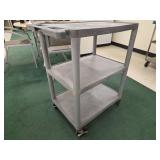 Industrial Mobile Equipment Rack with 3 Shelves