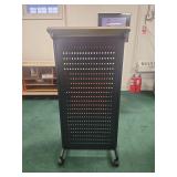 Mobile Podium with Storage Shelf