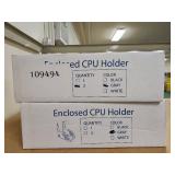 Enclosed CPU Holder Model 109494 - Gray