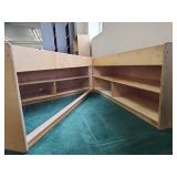 (2) Large Wooden Display Shelving Units