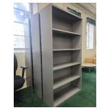 6-Shelf Metal Bookcase - 72\" Height