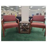 Chair with Side Table Set