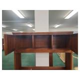 Cherry Wood Computer Desk with Hutch
