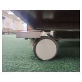 Mobile Wooden Lectern with Storage Cabinet