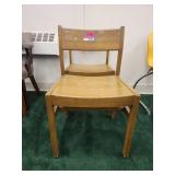 (2) Wooden Library Chair