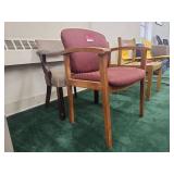 Office Guest Chairs with Wooden Arms