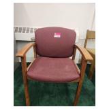Office Guest Chairs with Wooden Arms