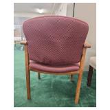 Office Guest Chairs with Wooden Arms
