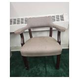 Office Guest Chairs with Wooden Arms