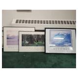 Inspirational Office Wall Art Collection - Set of 3 Framed Prints