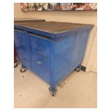 Vintage Industrial Mobile Tool Cabinet