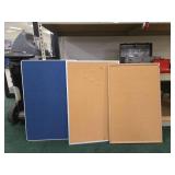 (7) Office Notice Board Set - Cork and Fabric Boards