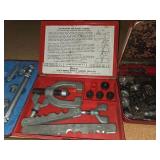 Tool lot Including Snap-on TFM-5 Metric Double Flaring Tool Kit