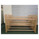 (2) Kaplan Wooden Storage Rack