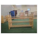 (2) Kaplan Wooden Storage Rack